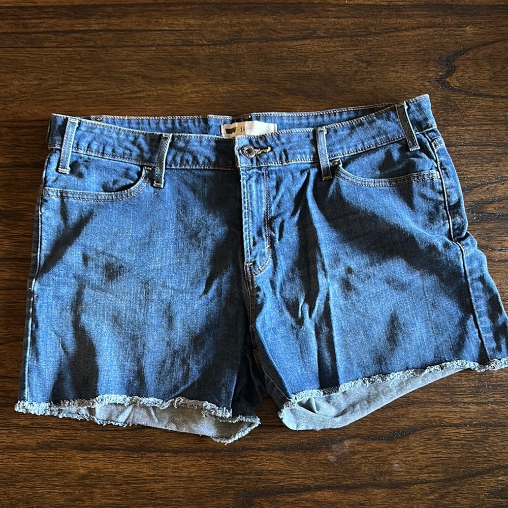 Levi's Blue Jean Shorts Classic Cut-Off Style